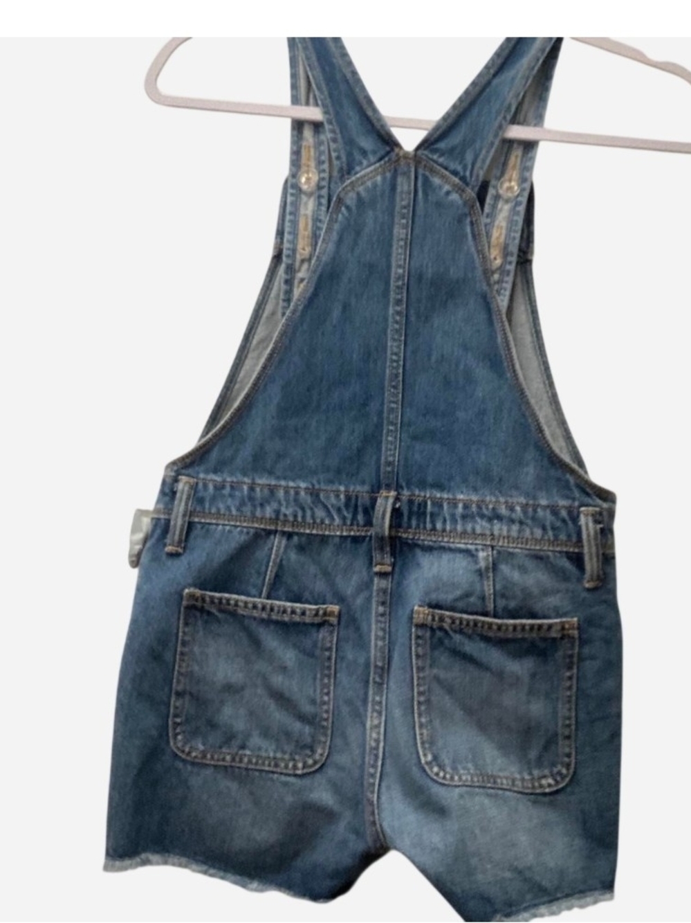Pre-owned Old Navy Denim Short Overalls in Blue - Picture 2 of 5